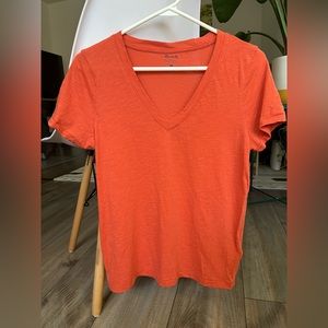 Madewell Vneck Short Sleeve Shirt
